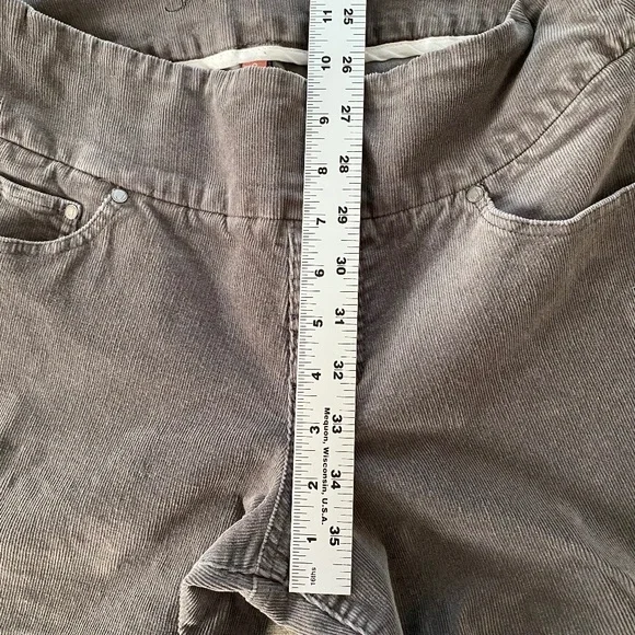 JAG High-Rise Straight Leg Pull-On Stretch Corduroy Pant in Gray - Size 8 - Picture 7 of 16